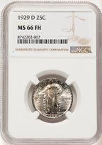 1929-D 25C FH Standing Liberty Quarter NGC MS66