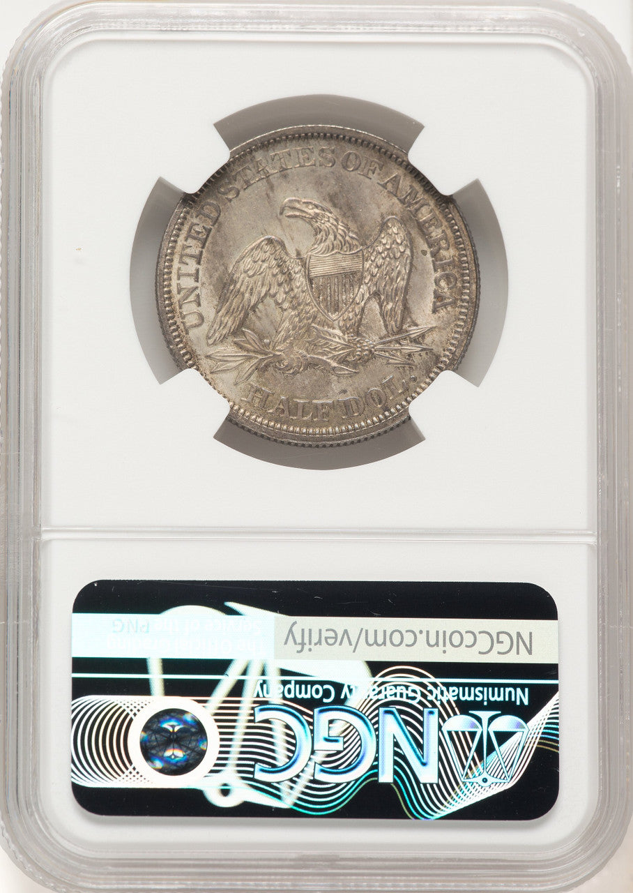 1855 50C Arrows Seated Half Dollar NGC MS65