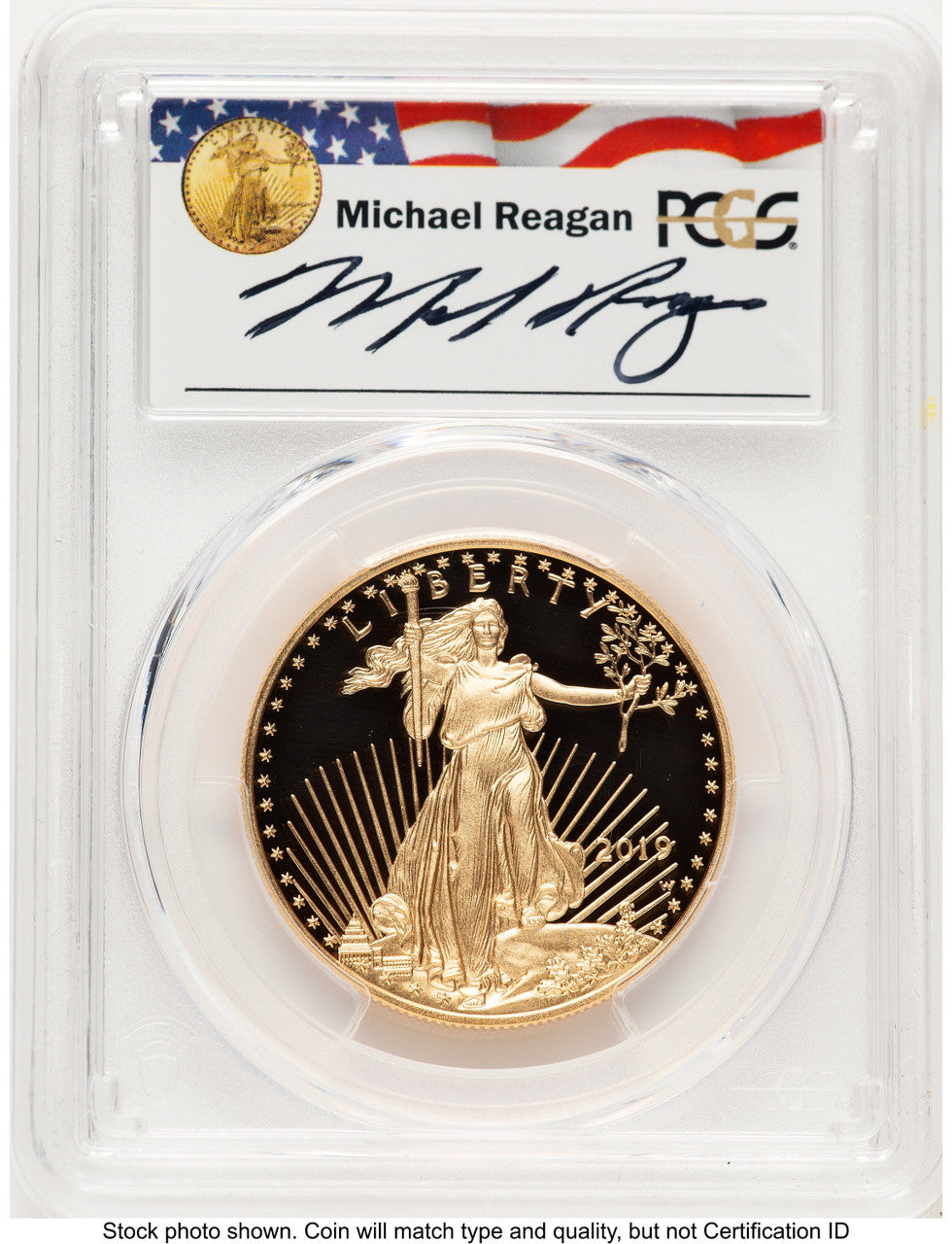 2019-W Proof Gold Eagle 1 oz Reagan Legacy Series Michael Reagan PCGS PR70