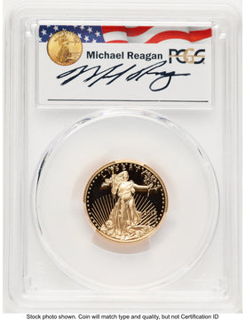 2019-W Proof Gold Eagle 1/4 oz Reagan Legacy Series Michael Reagan PCGS PR70