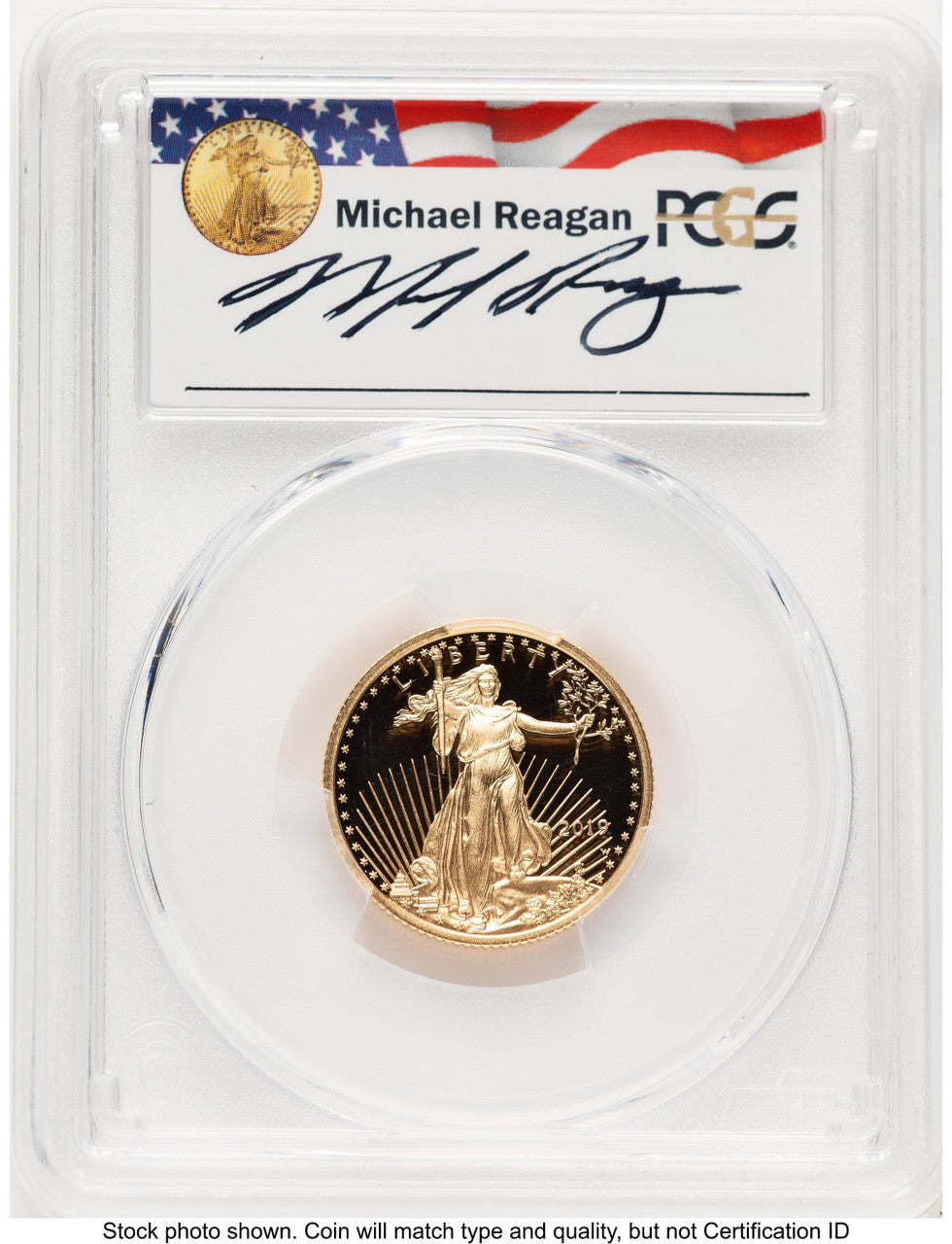 2019-W Proof Gold Eagle 1/4 oz Reagan Legacy Series Michael Reagan PCGS PR70
