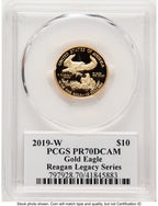 2019-W Proof Gold Eagle 1/4 oz Reagan Legacy Series Michael Reagan PCGS PR70