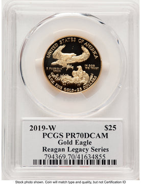 2019-W Proof Gold Eagle 1/2 oz Reagan Legacy Series Michael Reagan PCGS PR70