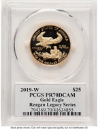 2019-W Proof Gold Eagle 1/2 oz Reagan Legacy Series Michael Reagan PCGS PR70