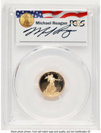 2019-W Proof Gold Eagle 1/10 oz Reagan Legacy Series Michael Reagan PCGS PR70