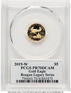 2019-W Proof Gold Eagle 1/10 oz Reagan Legacy Series Michael Reagan PCGS PR70