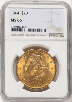 1904 $20 Liberty Liberty Double Eagle NGC MS65 (783469004)