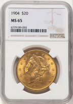 1904 $20 Liberty Liberty Double Eagle NGC MS65 (783469004)