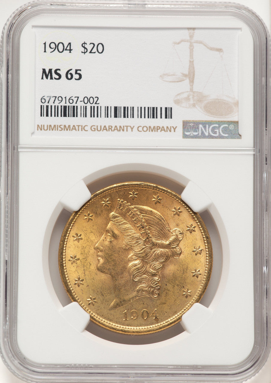 1904 $20 Liberty Liberty Double Eagle NGC MS65 (783469008)