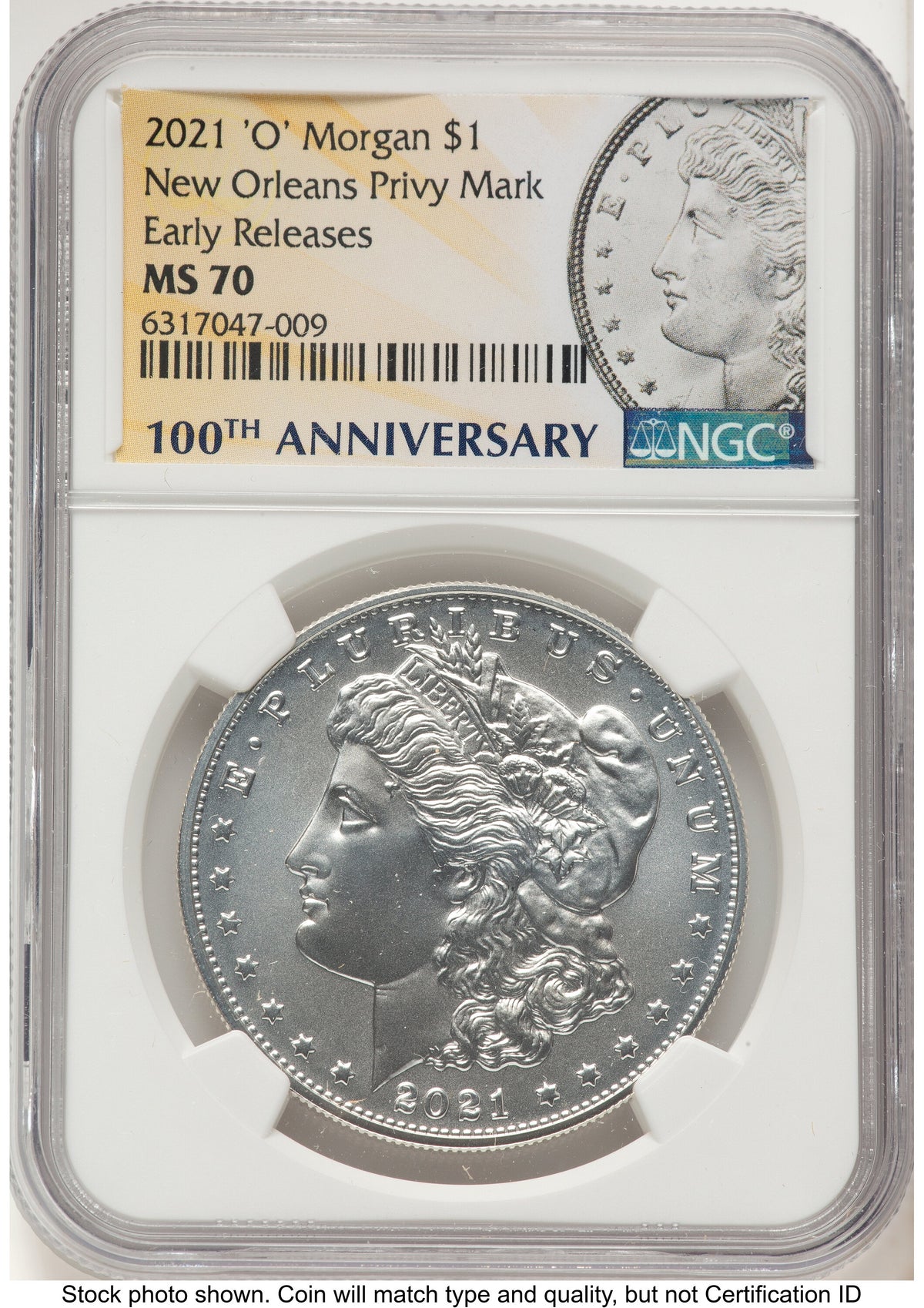 2021 6 Coin Morgan & Peace Dollar Set ER Morgan/Peace Label NGC MS70