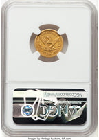1853 $2.50 Liberty Quarter Eagle NGC XF45