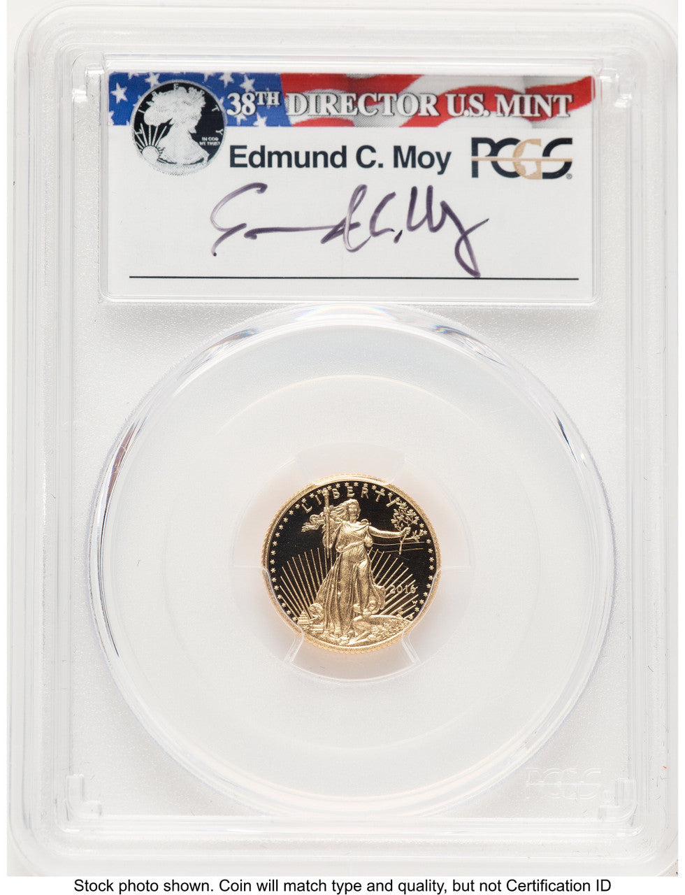 2016-W Proof Gold Eagle 1/10 oz FS PCGS PR70 Ed Moy