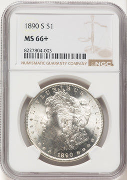 1890-S Morgan Dollar NGC MS66+ (783542015)