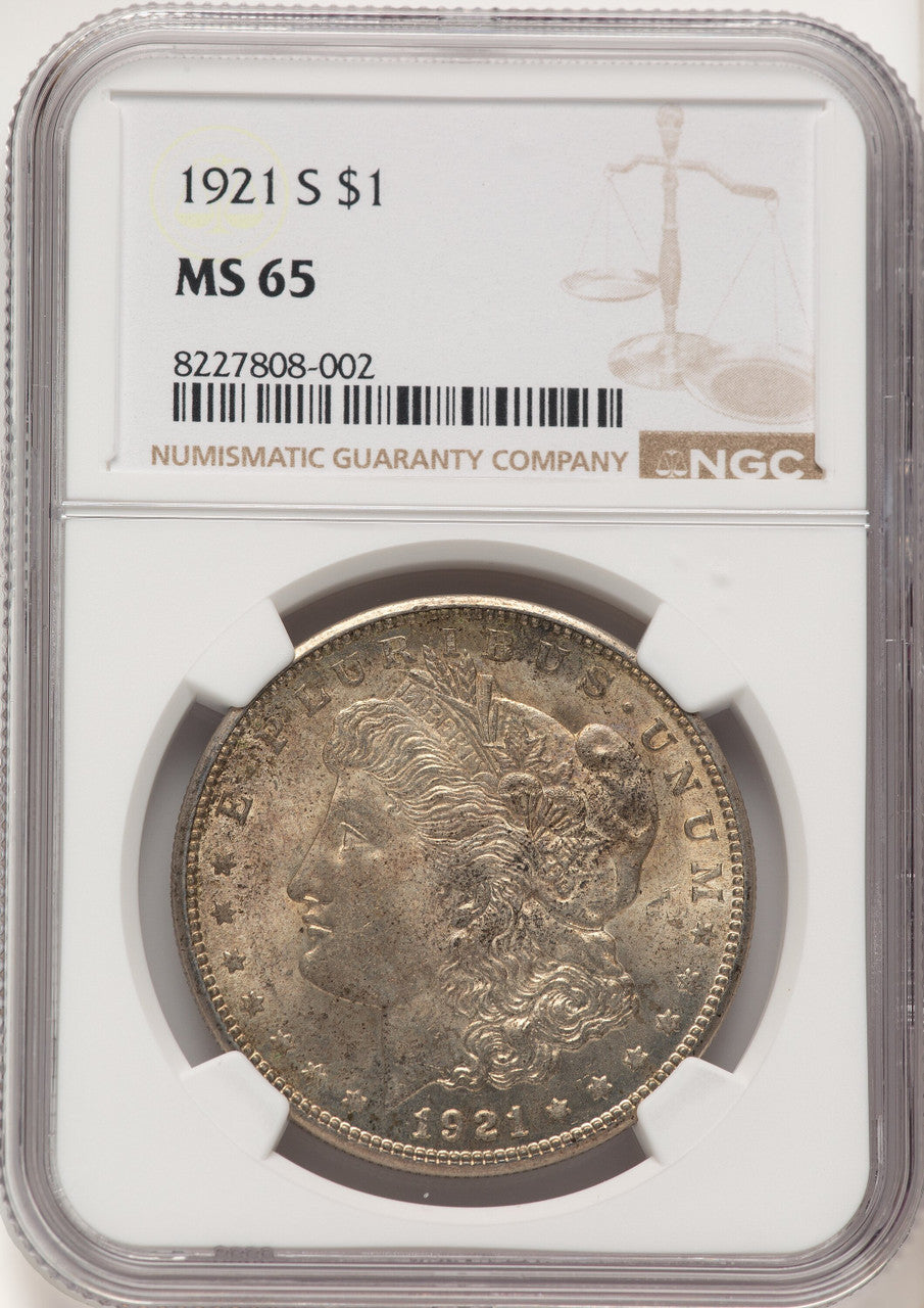 1921-S Morgan Dollar NGC MS65 (783542017)