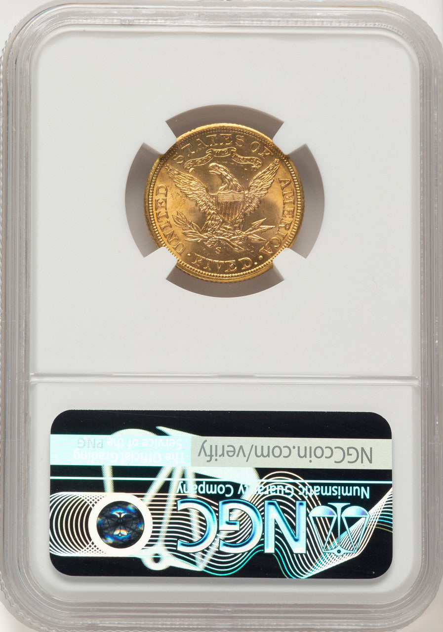 1901-S $5 Liberty Half Eagle NGC MS65