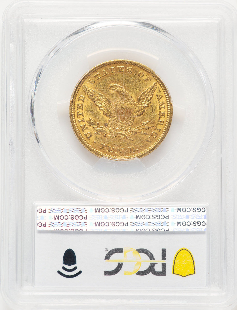 1848 $10 Blue Gradient Liberty Eagle PCGS MS60