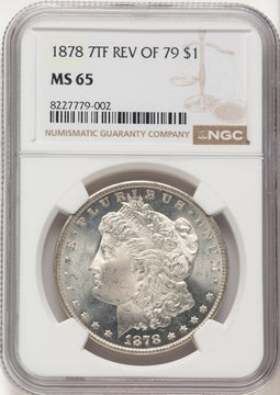 1878 7TF Reverse of 1879 Morgan Dollar NGC MS65 (783573016)