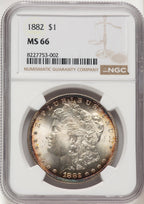 1882 Morgan Dollar NGC MS66 (783573022)