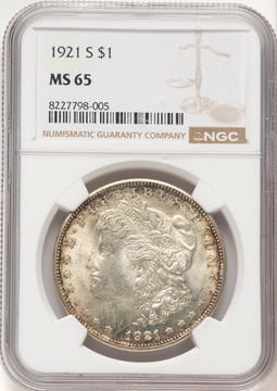 1921-S Morgan Dollar NGC MS65 (783573026)