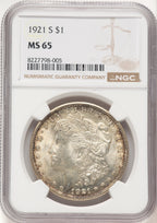 1921-S Morgan Dollar NGC MS65 (783573026)