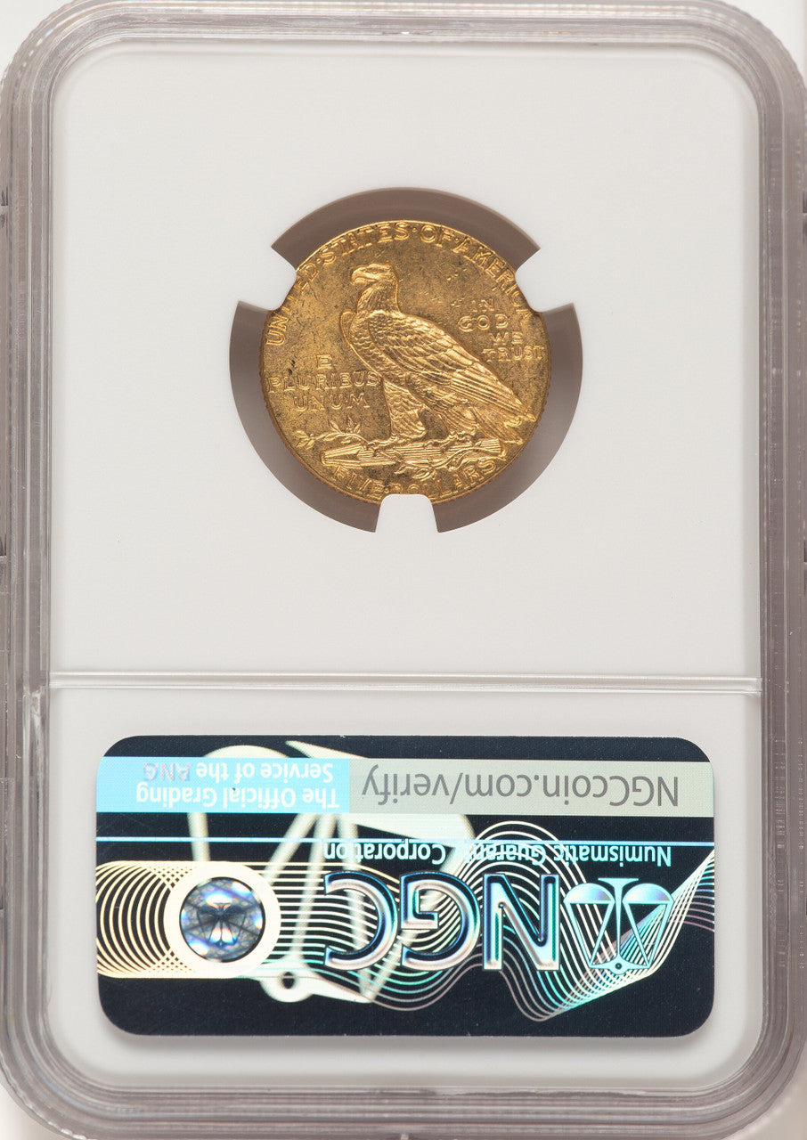1912 $5 Brown Label Indian Half Eagle NGC MS64 (783605005)