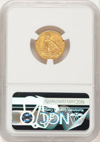 1911 $2.50 Brown Label Indian Quarter Eagle NGC MS63