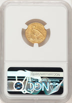 1911 $2.50 Brown Label Indian Quarter Eagle NGC MS63 (783605013)
