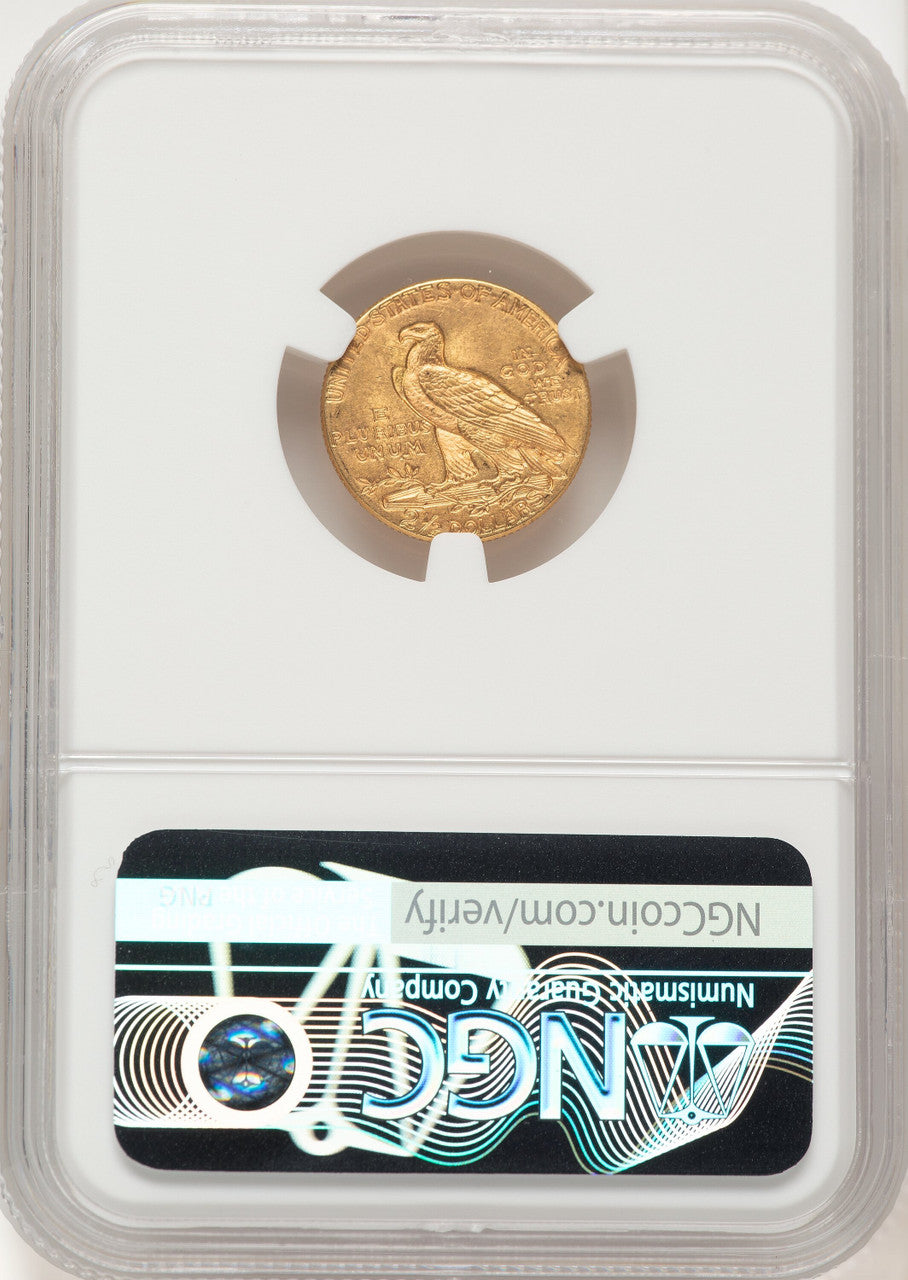 1912 $2.50 Brown Label Indian Quarter Eagle NGC MS64