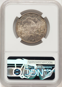 1877-CC 50C Brown Label Seated Half Dollar NGC MS66