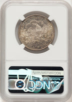 1877-CC 50C Brown Label Seated Half Dollar NGC MS66