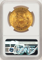 1907-D $20 Brown Label Liberty Double Eagle NGC MS65+