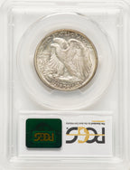1938-D 50C CAC Walking Liberty Half Dollar PCGS MS65