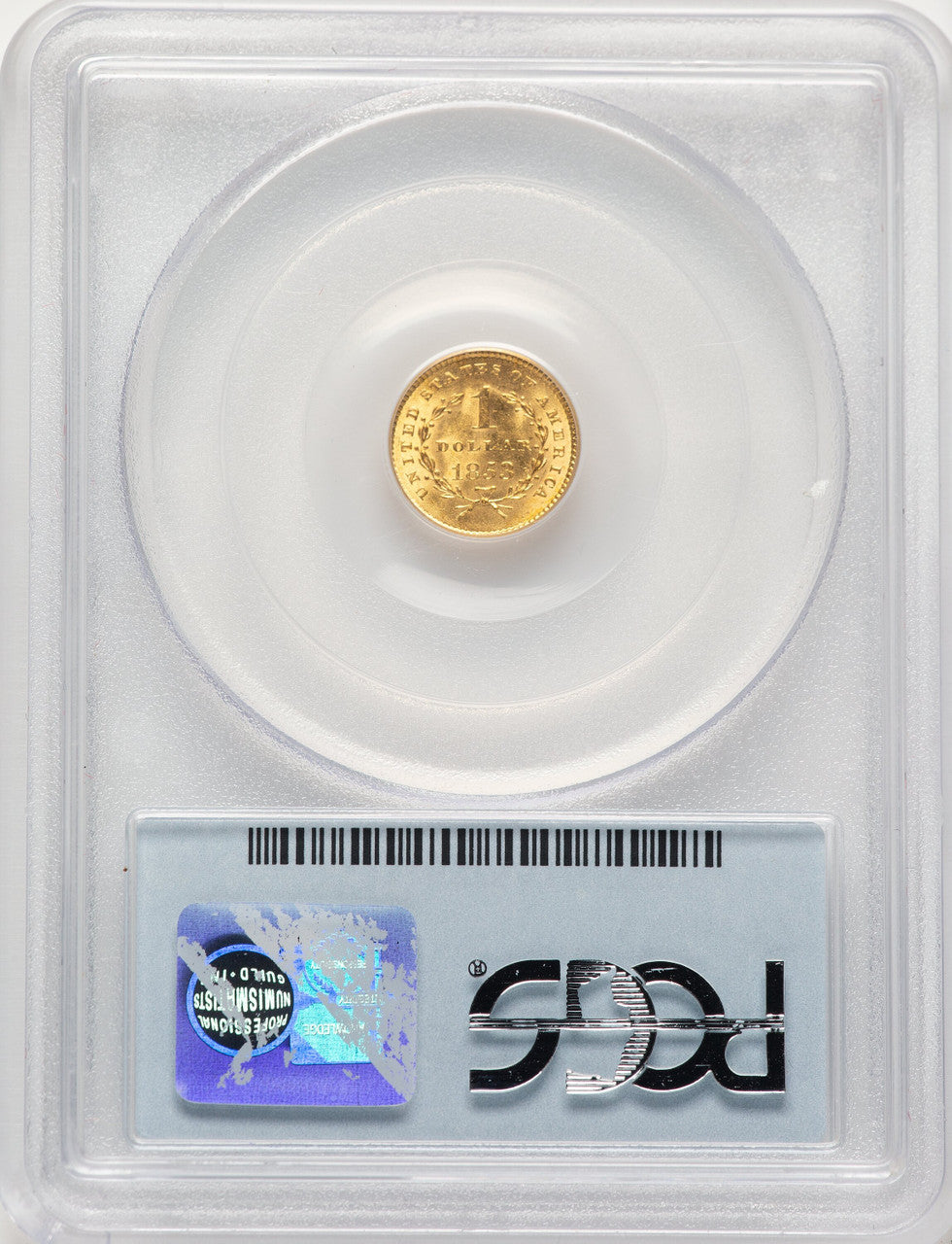 1853 G$1 Gold Dollar PCGS MS63 (783708001)