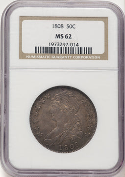 1808 50C Bust Half Dollar NGC MS62