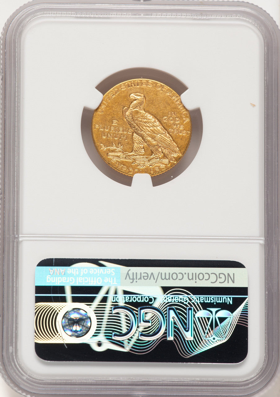 1911-D $5 Indian Half Eagle NGC AU58 (783786007)
