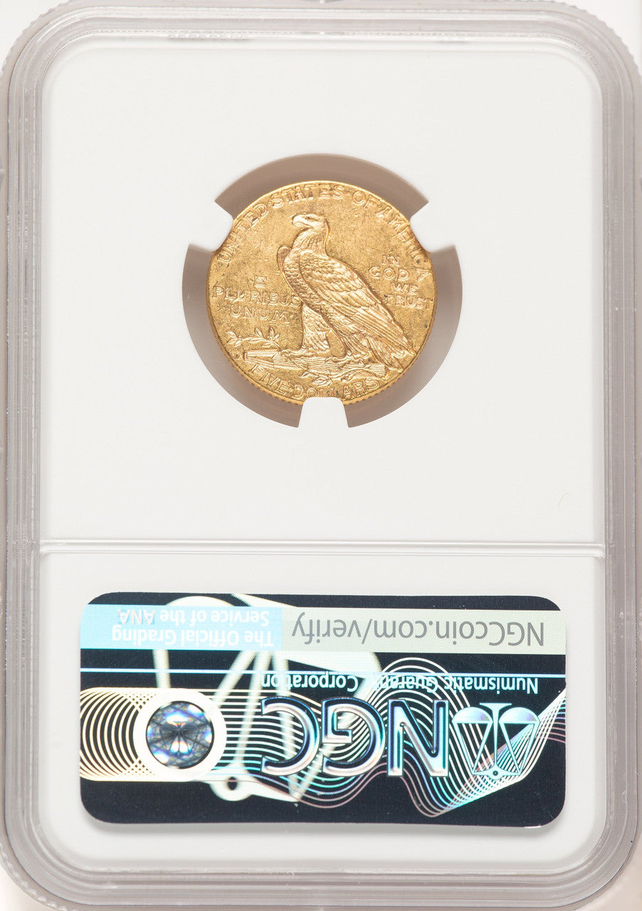 1911-D $5 Indian Half Eagle NGC MS62 (783786018)