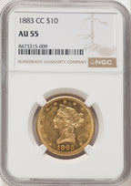 1883-CC $10 Liberty Eagle NGC AU55 (783786019)