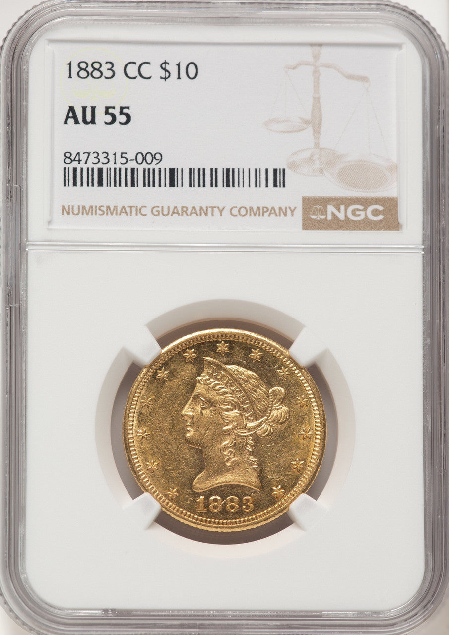 1883-CC $10 Liberty Eagle NGC AU55 (783786019)