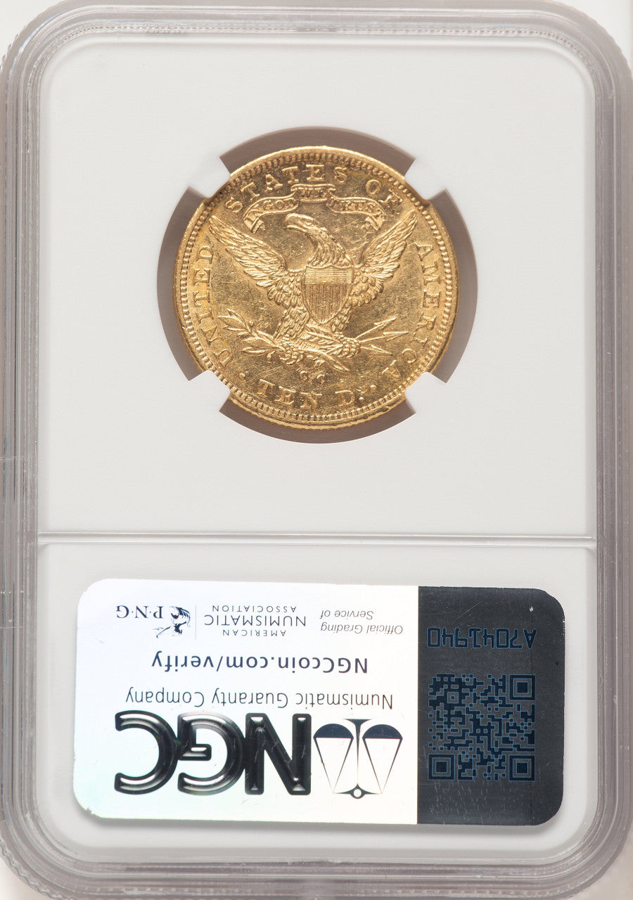 1883-CC $10 Liberty Eagle NGC AU55 (783786019)