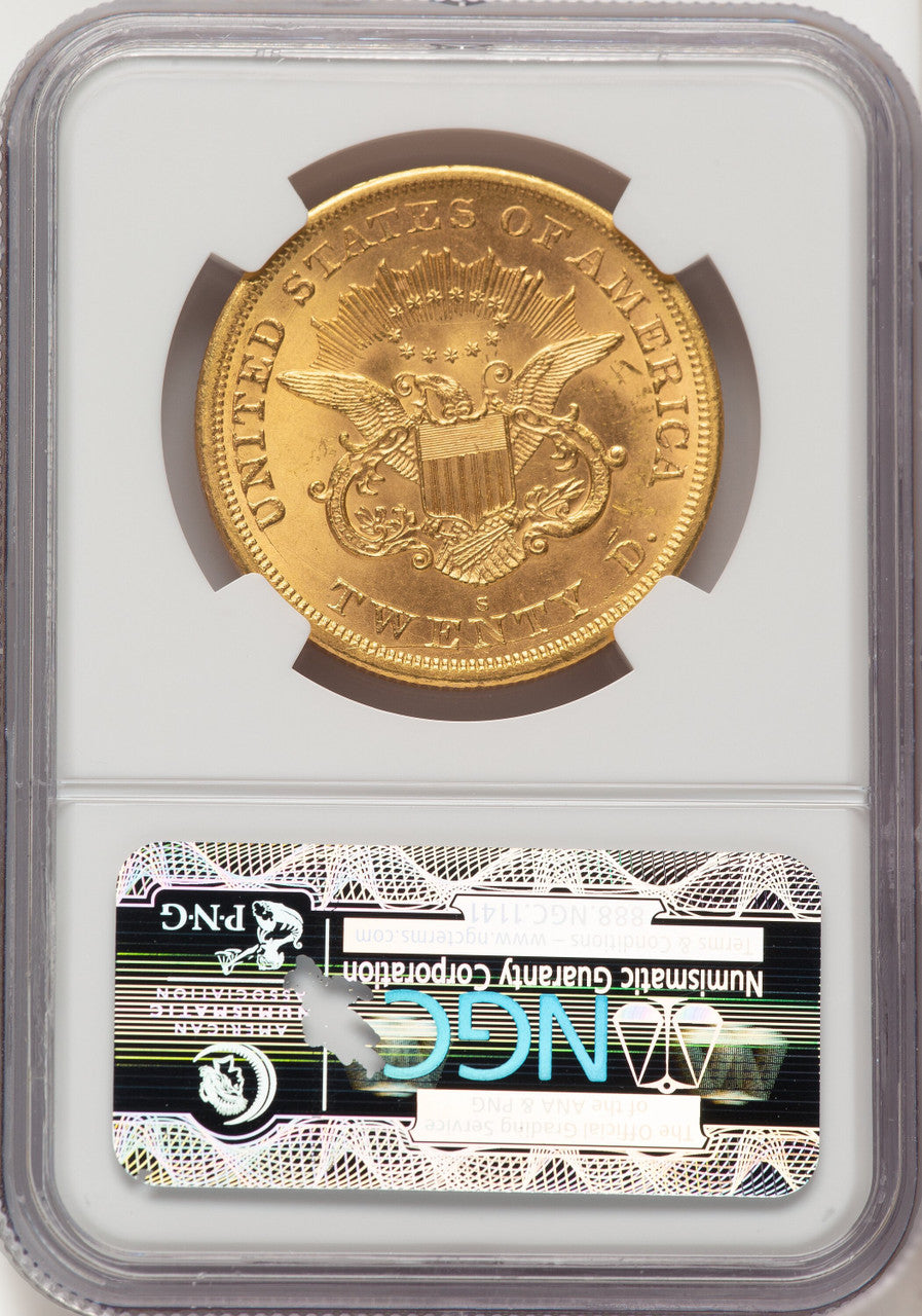 1865-S $20 Liberty Double Eagle NGC MS64 (783791025)
