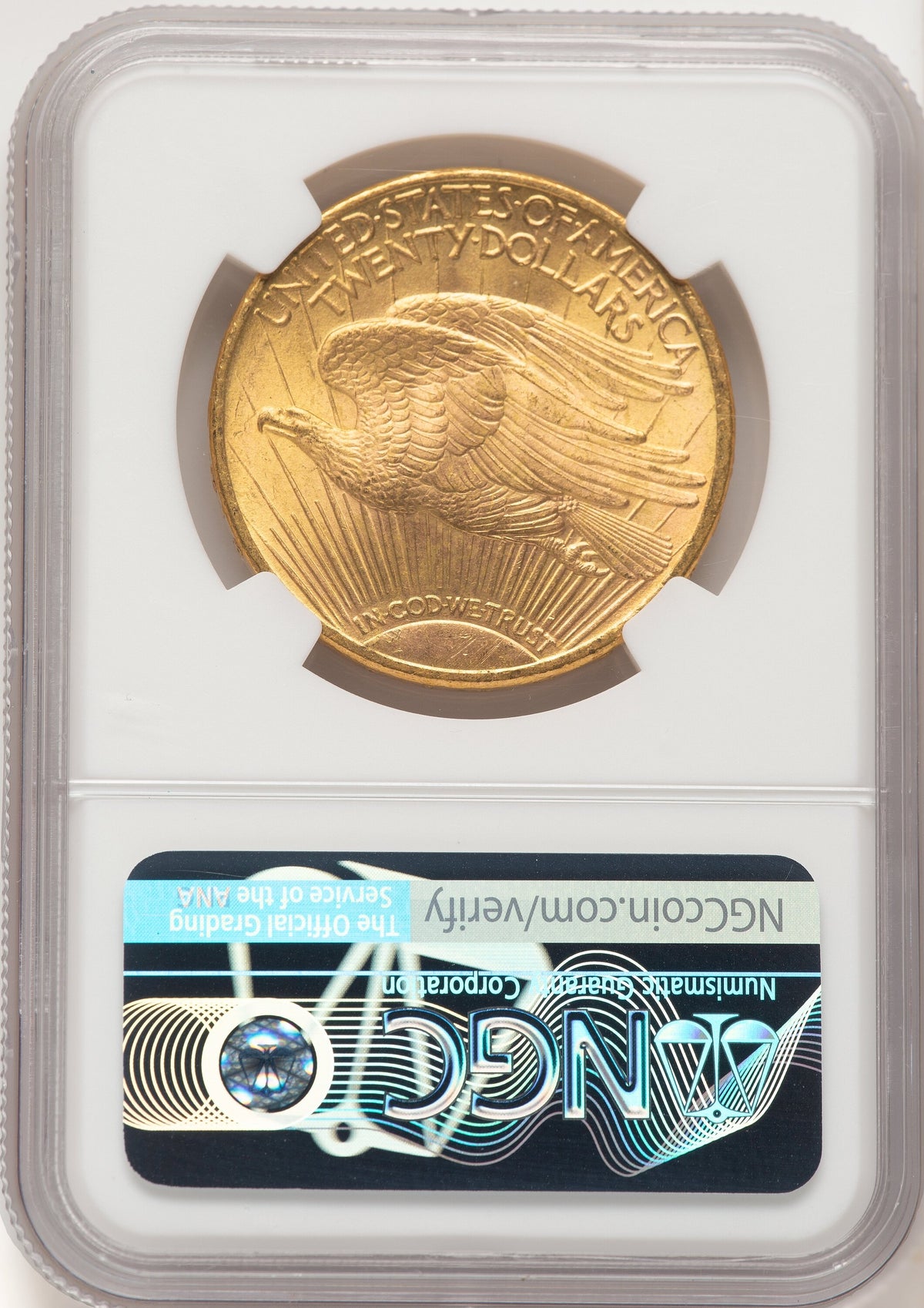 1911-S $20 Saint-Gaudens Double Eagle NGC MS66