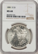 1881-S Morgan Dollar NGC MS68