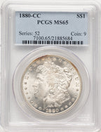 1880-CC Morgan Dollar PCGS MS65 (783857038)