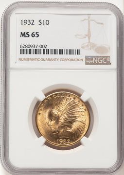 1932 $10 Indian Eagle NGC MS65 (783912004)
