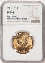 1932 $10 Indian Eagle NGC MS65 (783912004)