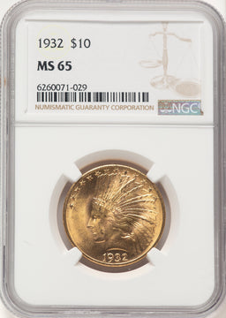 1932 $10 Indian Eagle NGC MS65 (783912005)