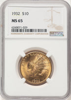 1932 $10 Indian Eagle NGC MS65 (783912005)