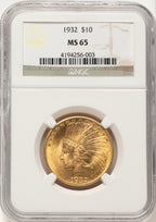1932 $10 Indian Eagle NGC MS65 (783912006)