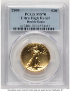 2009 G$20 Ultra High Relief Blue Gradient PCGS MS70 (783923001)