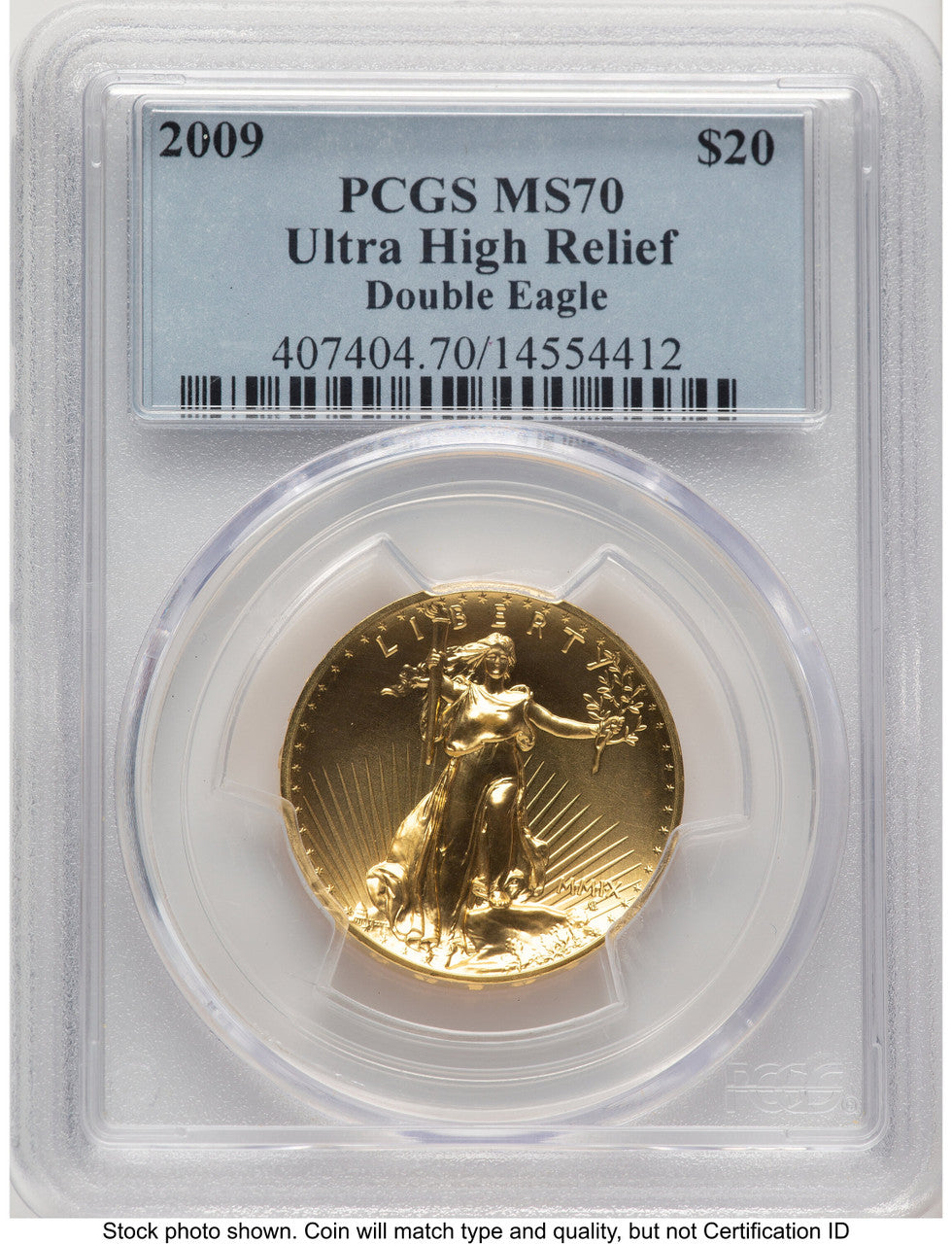 2009 G$20 Ultra High Relief Blue Gradient PCGS MS70 (783923001)